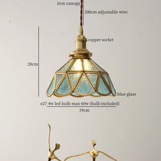 Celako™ Lumivera Pendant Light | Clear Glass French Vintage Bedroom Lighting