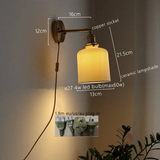 Celako™ Cerique Wall Light | Ceramic Dining Room Lighting