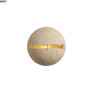 Celako™ Sientra Wall Light | Yellow Travertine Modern Style Bedroom Lighting