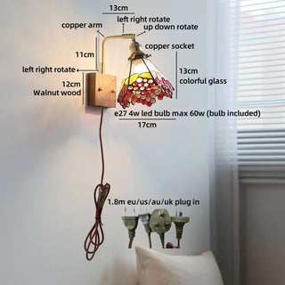Celako™ Vitral Wall Light | Glass Entryway Lighting