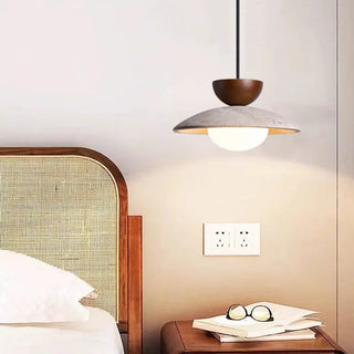 Celako™ Tufara Pendant Light | Yellow Travertine Wabi Sabi