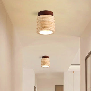 Celako™ Tivaro Ceiling Light | Travertine Hallway Lighting