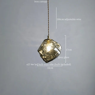 Celako™ Glacelle Pendant Light | Glass Stone Kitchen Island Lighting
