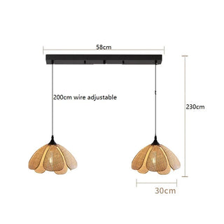 Celako™ Vimina Pendant Light | Rattan Dining Room Lighting