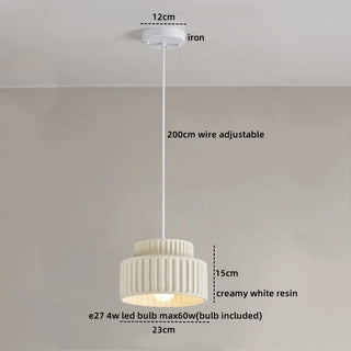 Celako™ Velora Pendant Light | Resin Bedroom Lighting