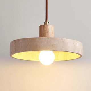 Celako™ Travissa Pendant Light | Yellow Travertine Kitchen Island Lighting