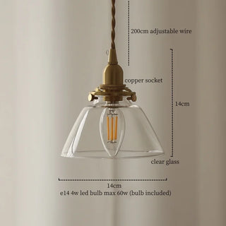Celako™ Aurisel Pendant Light | Glass Bedroom Lighting