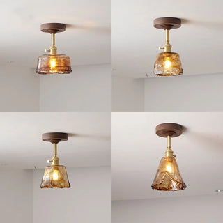 Celako™ Ambris Ceiling Light | Copper Glass Kitchen Island Lighting