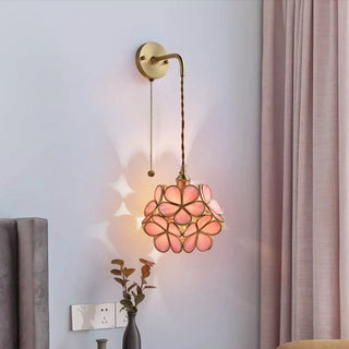 Celako™ Cupreia Wall Light | Copper Glass Bedroom Lighting