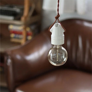 Celako™ Shiroterra Pendant Light | White Ceramic Japan Style Bedroom Lighting