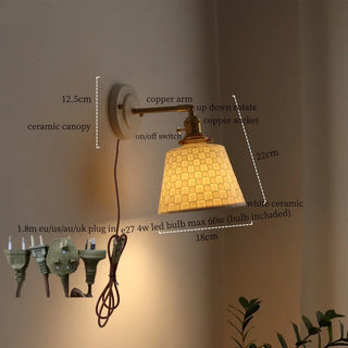 Celako™ Striata Wall Light | Ceramic Vintage Kitchen Island Lighting
