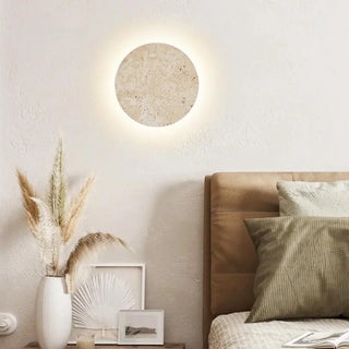 Celako™ Travio Wall Light | Travertine Bedroom Lighting