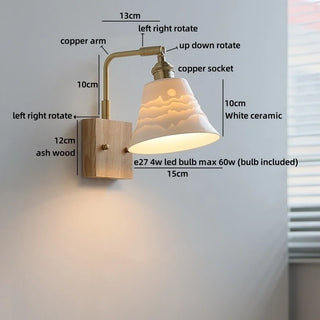 Celako™ Fiora Wall Light | Ceramic Entryway Lighting