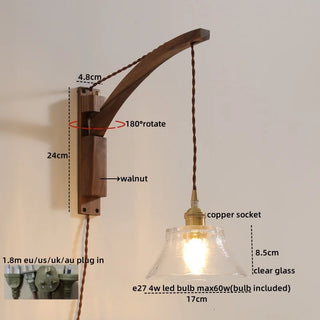 Celako™ Dualis Wall Light | Copper Bedroom Lighting