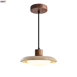 Celako™ Tuffaro Pendant Light | Yellow Travertine Japan Style