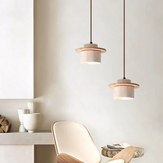 Celako™ Colessa Pendant Light | Yellow Travertine Kitchen Island Lighting