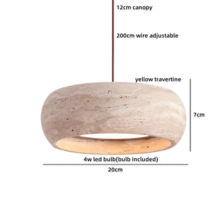 Celako™ Traverti Pendant Light | Travertine Dining Room Lighting