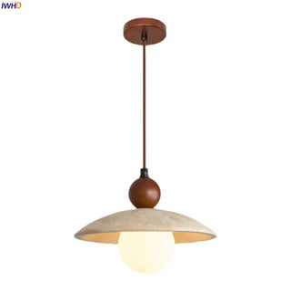Celako™ Sferato Pendant Light | Yellow Travertine Dining Room Lighting
