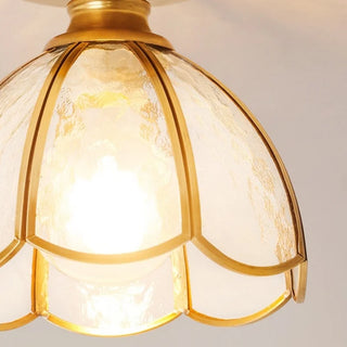 Celako™ Verlum Ceiling Light | Glass Copper Vintage Living Room Lighting