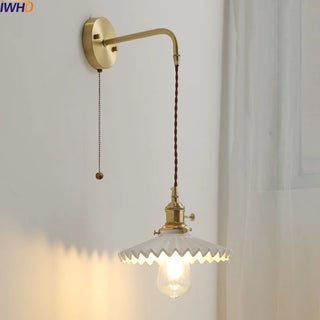 Celako™ Cerelle Wall Light | Ceramic Copper Bedroom Lighting