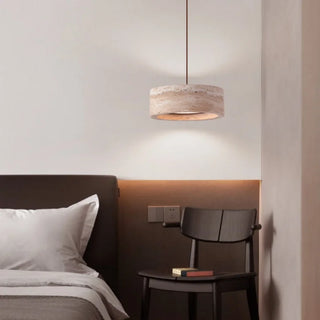 Celako™ Tivolux Pendant Light | Yellow Travertine Dining Room Lighting