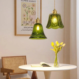 Celako™ Smaragd Pendant Light | Green Glass Kitchen Island Lighting