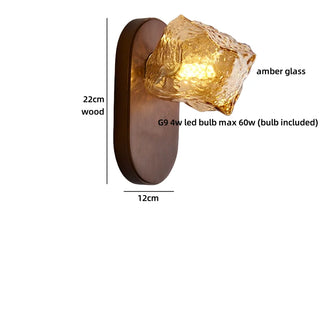 Celako™ Ambryl Wall Light | Stained Glass Bedside Lighting