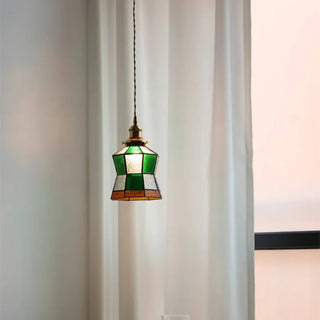 Celako™ Eglomise Pendant Light | Tiffany Vintage Glass Bedroom Lighting
