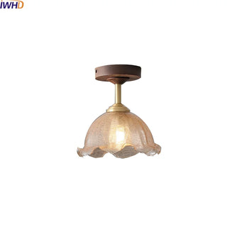 Celako™ Orbola Ceiling Light | Wood Glass Kitchen Island Lighting