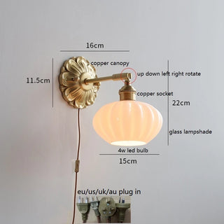 Celako™ Lucerno Wall Light | Copper Bedside Lighting