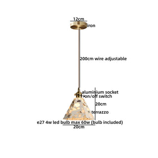 Celako™ Ishira Pendant Light | Terrazzo Kitchen Island Lighting