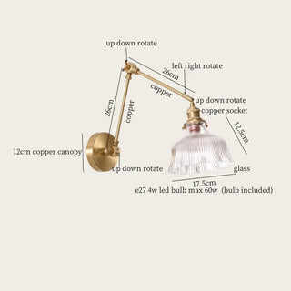 Celako™ Fioris Wall Light | Glass Bedroom Lighting