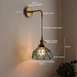 Celako™ Cateno Wall Light | Copper Glass Living Room Lighting