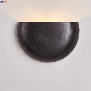 Celako™ Tiburtin Wall Light | Black Travertine Living Room Lighting