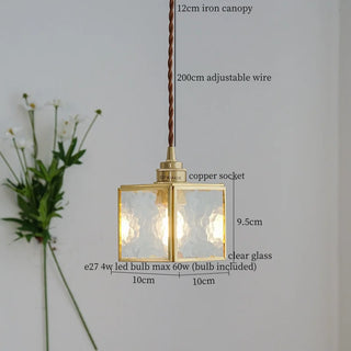 Celako™ Aurovitro Pendant Light | Glass Bedroom Lighting