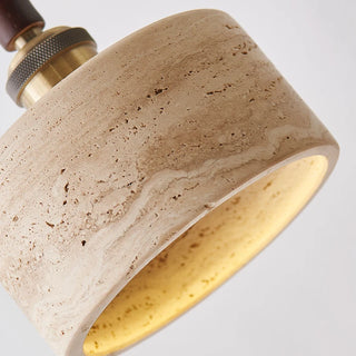 Celako™ Aureterra Pendant Light | Yellow Travertine Bedroom Lighting