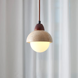 Celako™ Nuvora Pendant Light | Travertine Dining Room Lighting