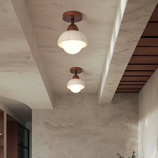 Celako™ Amberite Ceiling Light | Yellow Travertine Kitchen Island Lighting