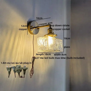 Celako™ Catenza Wall Light | Glass Japan Style