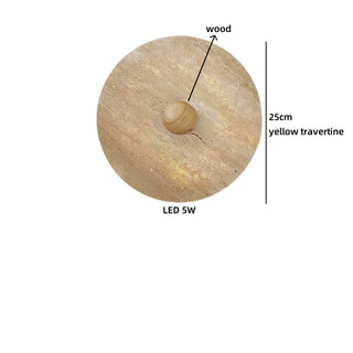 Celako™ Lithara Wall Light | Yellow Travertine Kitchen Island Lighting