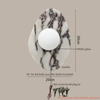 Celako™ Striava Wall Light | Marble Glass Stone Kitchen Island Lighting