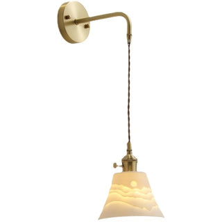 Celako™ Cerone Wall Light | Ceramic Copper Bedroom Lighting