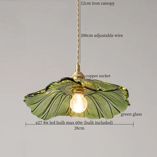 Celako™ Celadelle Pendant Light | Green Glass French Vintage Kitchen Island Lighting