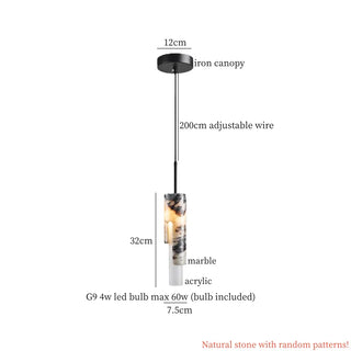 Celako™ Marmoreal Pendant Light | Marble Living Room Lighting