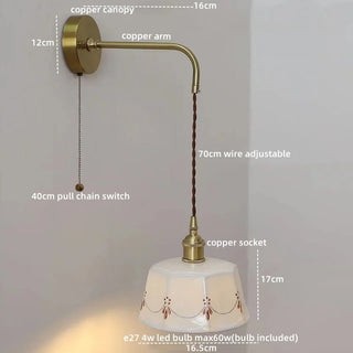 Celako™ Gresio Wall Light | Ceramic Bedroom Lighting