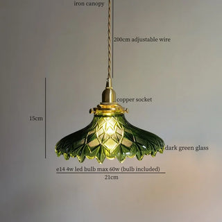 Celako™ Viridio Pendant Light | Green Glass Kitchen Island Lighting