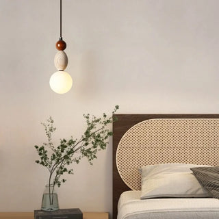 Suspension Auriolith Celako™ | Luminaire de chambre en travertin jaune