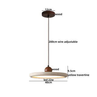 Celako™ Neravo Pendant Light | Black Travertine Kitchen Island Lighting