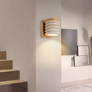 Celako™ Travetta Wall Light | Yellow Travertine Bedroom Lighting