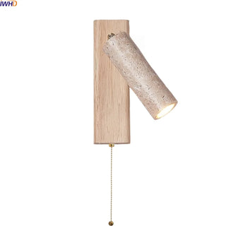 Celako™ Terravo Wall Light | Yellow Travertine Bedroom Lighting